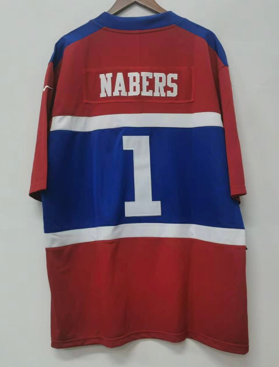 Malik Nabers New York Giants official Century red NFL Nike Jersey With 100 years patch