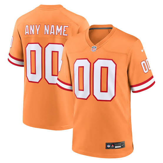 Any name & Number Tampa Bay Buccaneers Official NFL Nike Retro Throwback Jersey