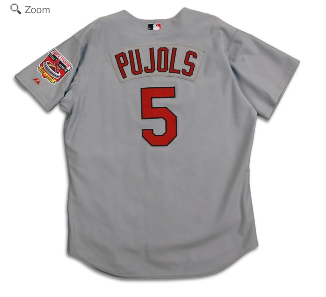 Albert Pujols St. Louis Cardinals Official MLB Majestic Jersey gray