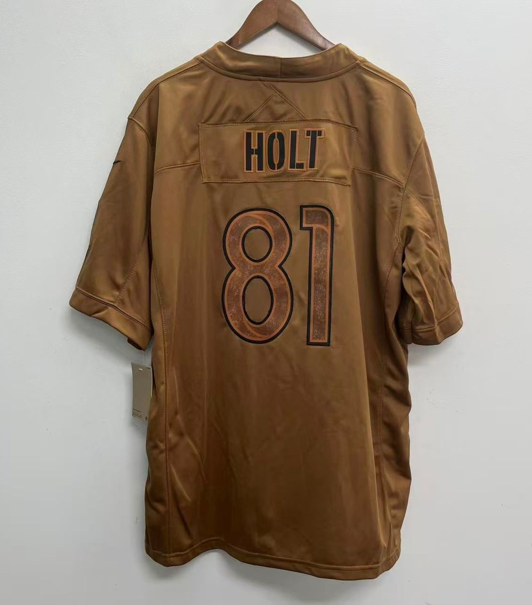 Torry Holt Los Angeles Rams Official NFL Nike Salute to Service Jersey