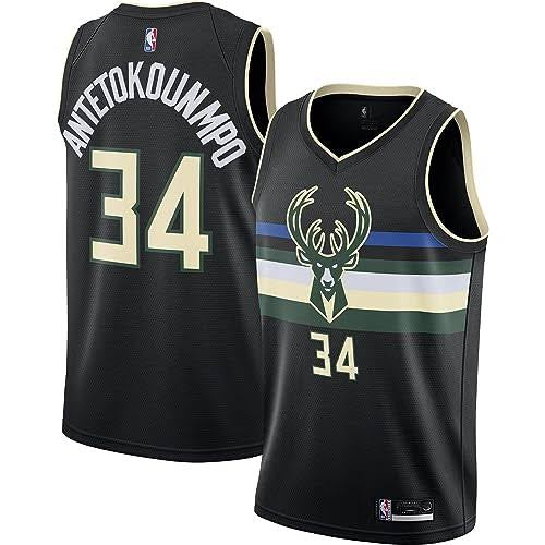 Giannis Antetokounmpo Milwaukee Bucks Official NBA Nike Jersey black