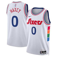 Tyrese Maxey YOUTH KIDS Philadelphia 76ers Official NBA Spectrum Jersey