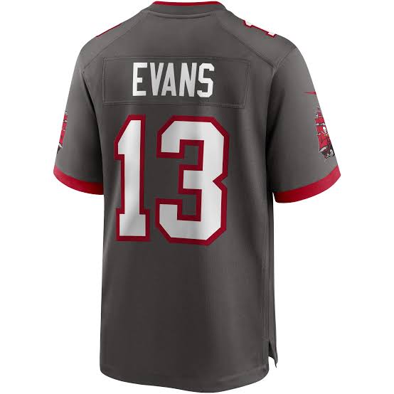 Mike Evans Tampa Bay Buccaneers Official NFL Nike Jersey pewter color