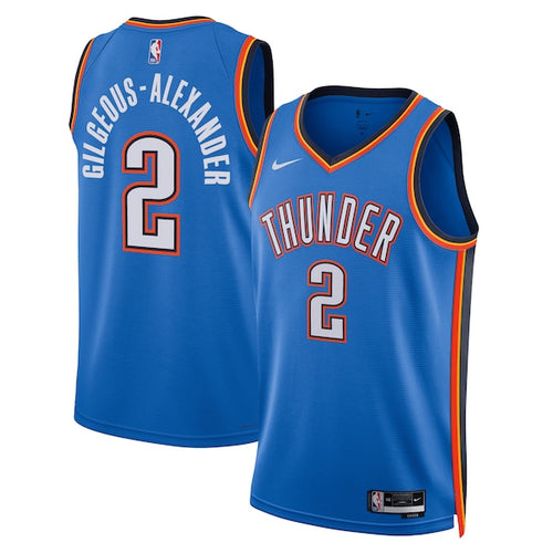 Shai Gilgeous - Alexander Oklahoma City Thunder Official Nike YOUTH Jersey blue
