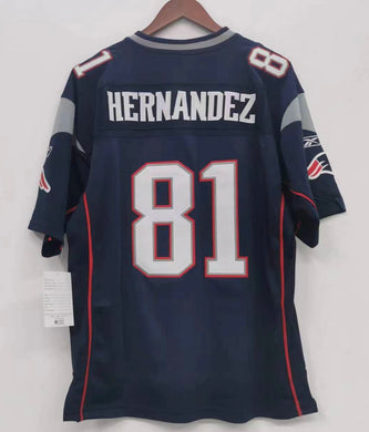 Aaron Hernandez New England Patriots Jersey blue