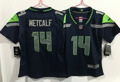 D K Metcalf Seattle Seahawks Jersey Neon green – Classic Authentics