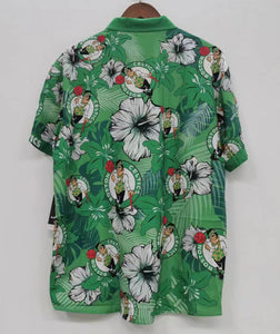 Boston Celtics Floral Palm Hawaiian shirt