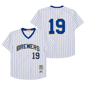 Robin Yount Milwaukee Brewers Jersey Mitchell & Ness white