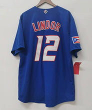 Francisco Lindor Puerto Rico Jersey Nike blue