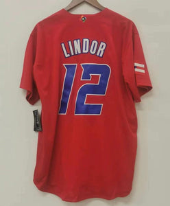 Francisco Lindor Puerto Rico Jersey Nike Red