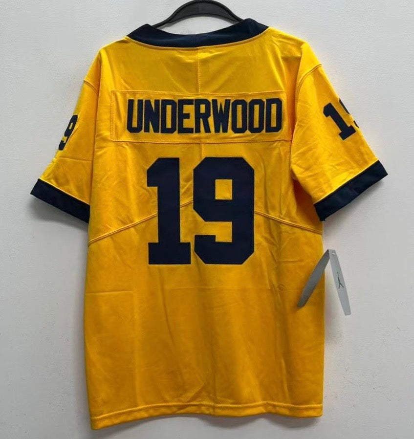 Bryce Underwood YOUTH KIDS Michigan Wolverines Official NCAA Jersey