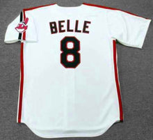 Albert Belle Cleveland Indians Official MLB Majestic 1993 White Jersey