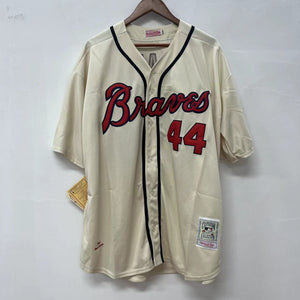 Hank Aaron Atlanta Milwaukee Braves Jersey 1963 Mitchell & Ness