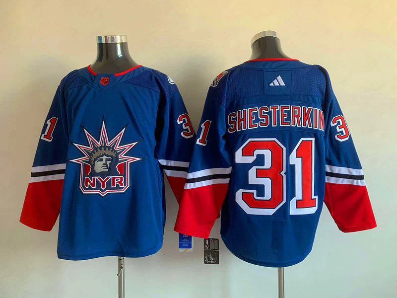 Igor Shesterkin YOUTH KIDS New York Rangers Official NHL Adidas Jersey Liberty logo