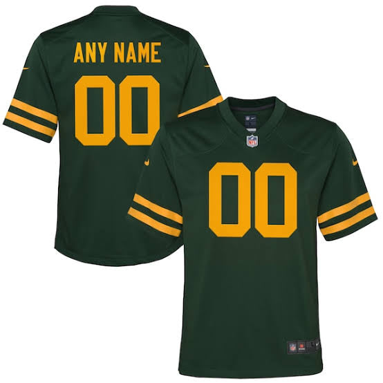 Any name & Number Green Bay Packers NFL Nike Jersey retro alternative