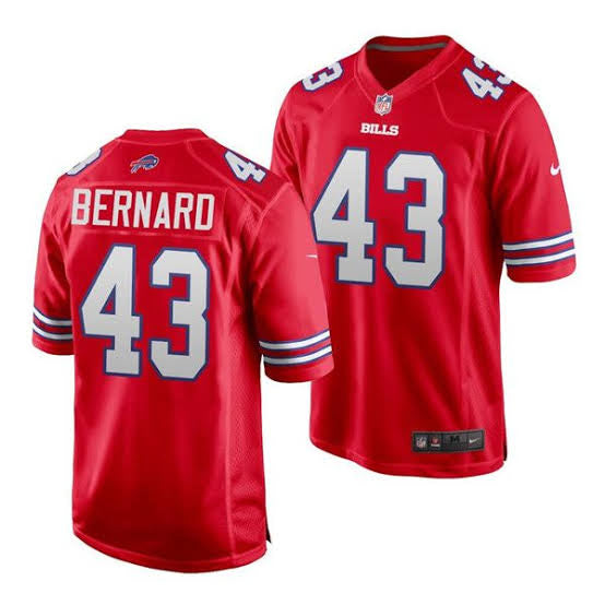Terrel Bernard Youth Buffalo Bills Official NFL Nike Jersey red