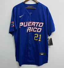 Roberto Clemente Puerto Rico jersey Nike Blue