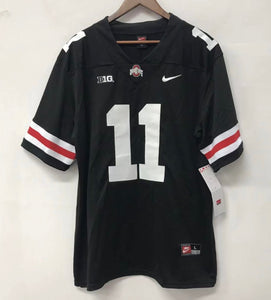 Jaxon Smith-Njigba Ohio State Buckeyes jersey black with white numbers