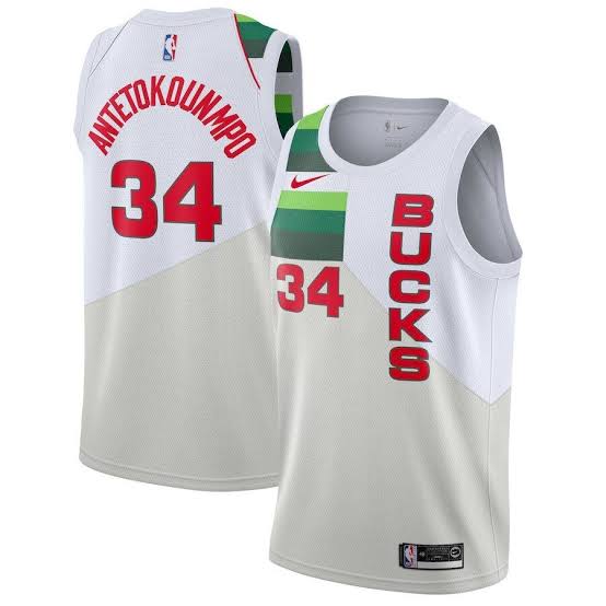 Giannis Antetokounmpo Milwaukee Bucks Official NBA Nike Jersey