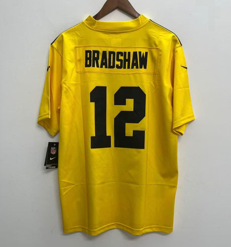 Terry Bradshaw Pittsburgh Steelers NFL Nike Jersey yellow