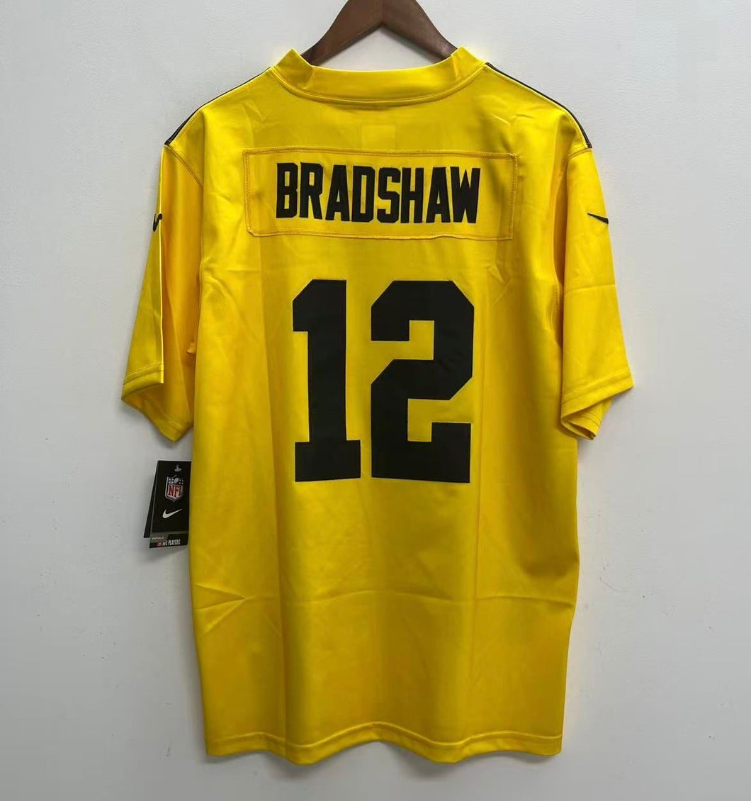 Terry Bradshaw Pittsburgh Steelers NFL Nike Jersey yellow