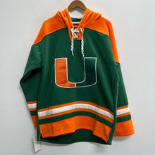 Miami Hurricanes hockey style hoodie NCAA licensed