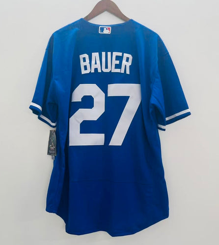 Trevor Bauer Los Angeles Dodgers Official MLB Nike jersey blue