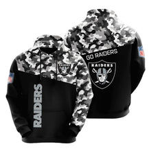 Las Vegas Raiders color camouflage light weight hoodie