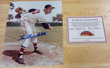 Lew Burdette Milwaukee Braves Autographed 8x10 photo with COA