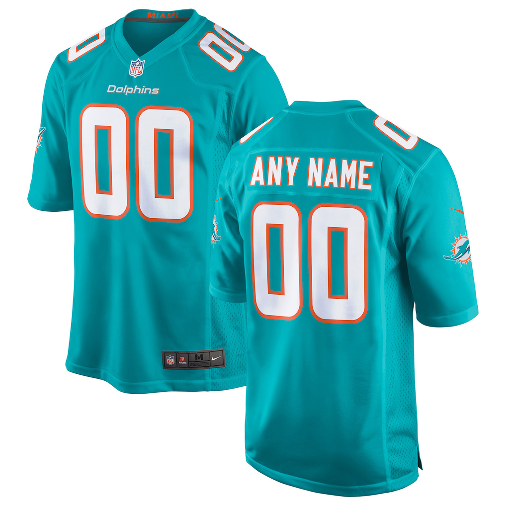 Any name & Number Miami Dolphins Official NFL Nike jersey
