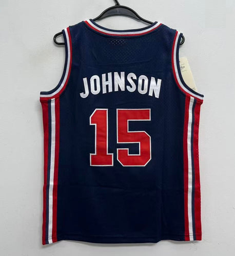 Earvin Magic Johnson YOUTH KIDS USA Basketball Olympic Mitchell & Ness Jersey