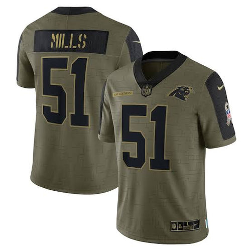Sam Mills Carolina Panthers Official NFL NIKE Salute to Service Jersey