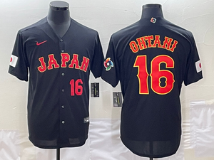 Shohei Ohtani Japan jersey black Nike