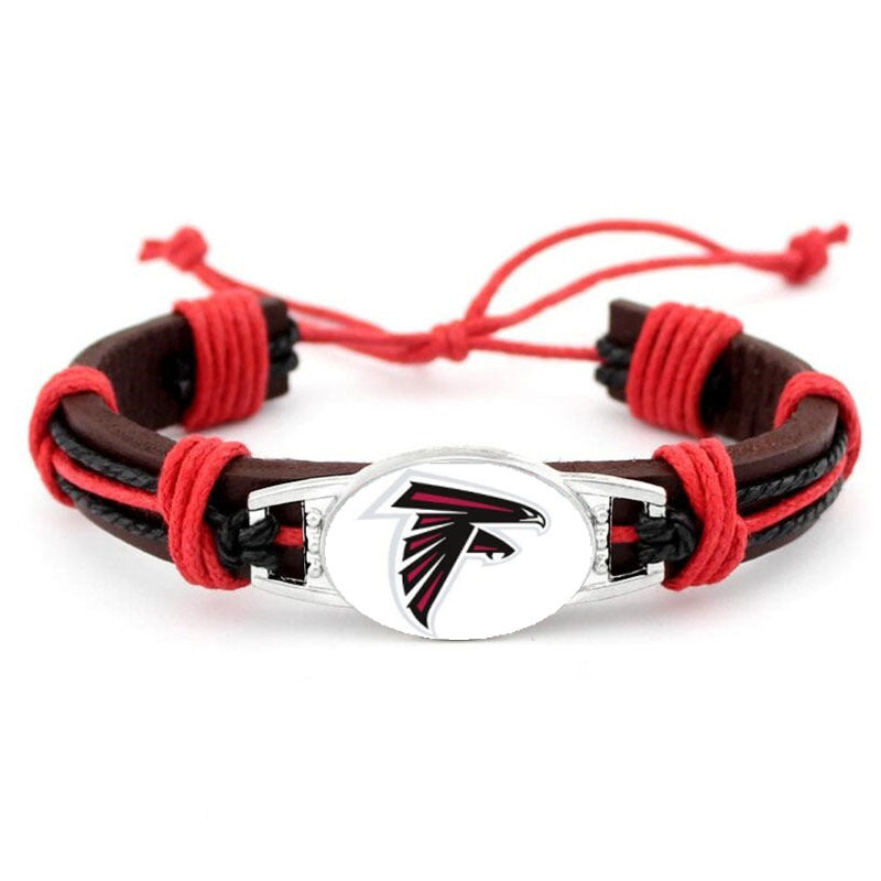 Atlanta Falcons NFL leather bracelet