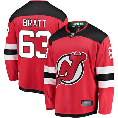 Jesper Bratt YOUTH KIDS New Jersey Devils Official NHL Fanatics Jersey