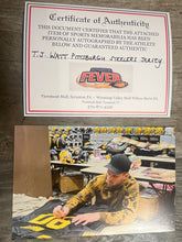 T.J. Watt autographed Pittsburgh Steelers Color Rush jersey COA & Photo signing