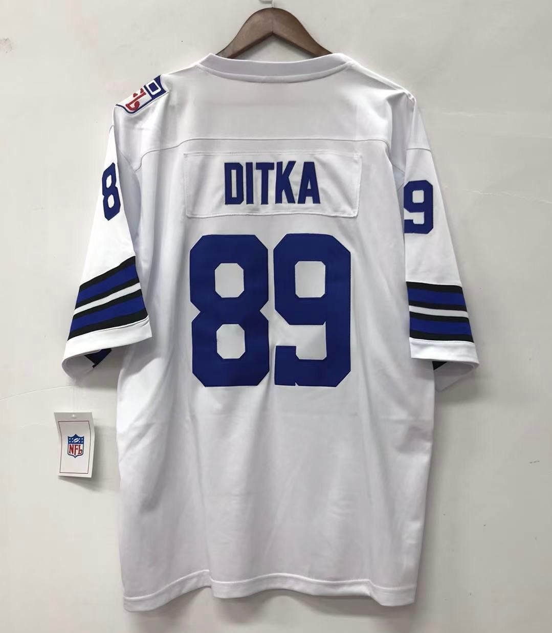 Mike Ditka Dallas Cowboys Official NFL Jersey white Mitchell