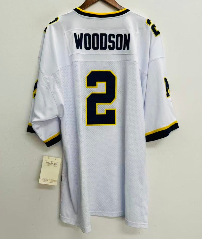 Charles Woodson YOUTH KIDS Michigan Wolverines Official NCAA Mitchell & Ness Jersey