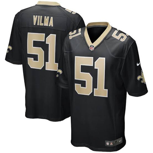Jonathan Vilma New Orleans Saints NFL Reebok Jersey black