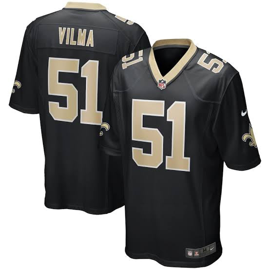 Jonathan Vilma New Orleans Saints NFL Reebok Jersey black