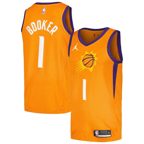 Devin Booker Phoenix Suns Official NBA Jersey Orange