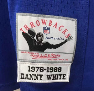 Danny White Dallas Cowboys Official NFL Jersey Mitchell & Ness blue