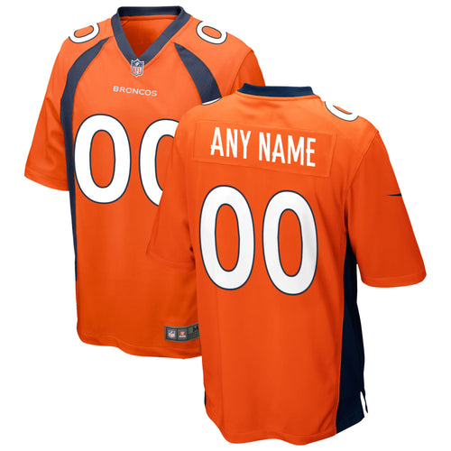 Denver Broncos Any Name & Number customized YOUTH KIDS Official NFL Jersey  Orange