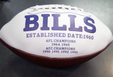 Buffalo Bills Full Size logo Autograph Signature Football