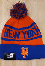 New York Mets MLB New Era winter knit Hat with Pom Pom