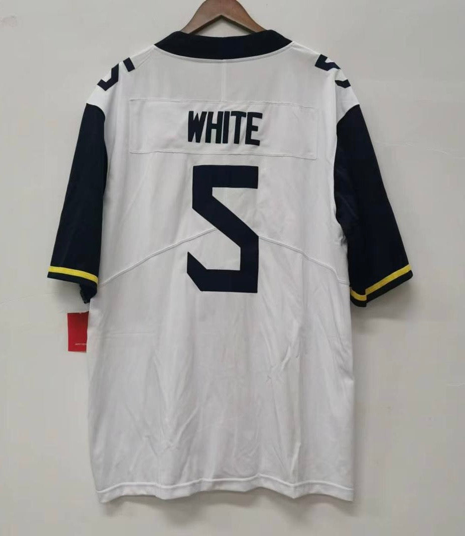 Pat White West Virginia Mountaineers Jersey NIKE white Classic Authentics