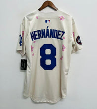 Kike Enrique Hernandez Los Angeles Dodgers Official MLB Jersey Flowers