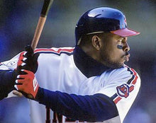 Albert Belle Cleveland Indians Official MLB Majestic 1993 White Jersey