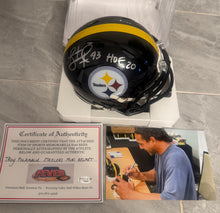 Troy Polamalu Pittsburgh Steelers Autographed Mini Helmet with COA Photo signing