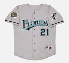 Josh Beckett Florida Marlins 2003 World Series Official MLB Majestic Jersey gray